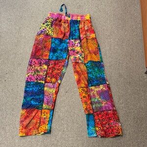 Rising International Multicolor Patchwork Jogger Pants